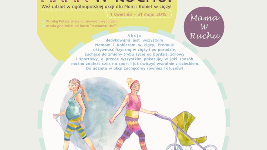 Powrót do formy po ciąży Akcja MAMA W RUCHU na półmetku