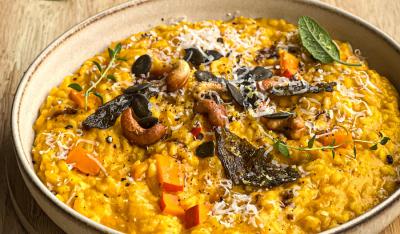 Risotto dyniowe z orzechami nerkowca
