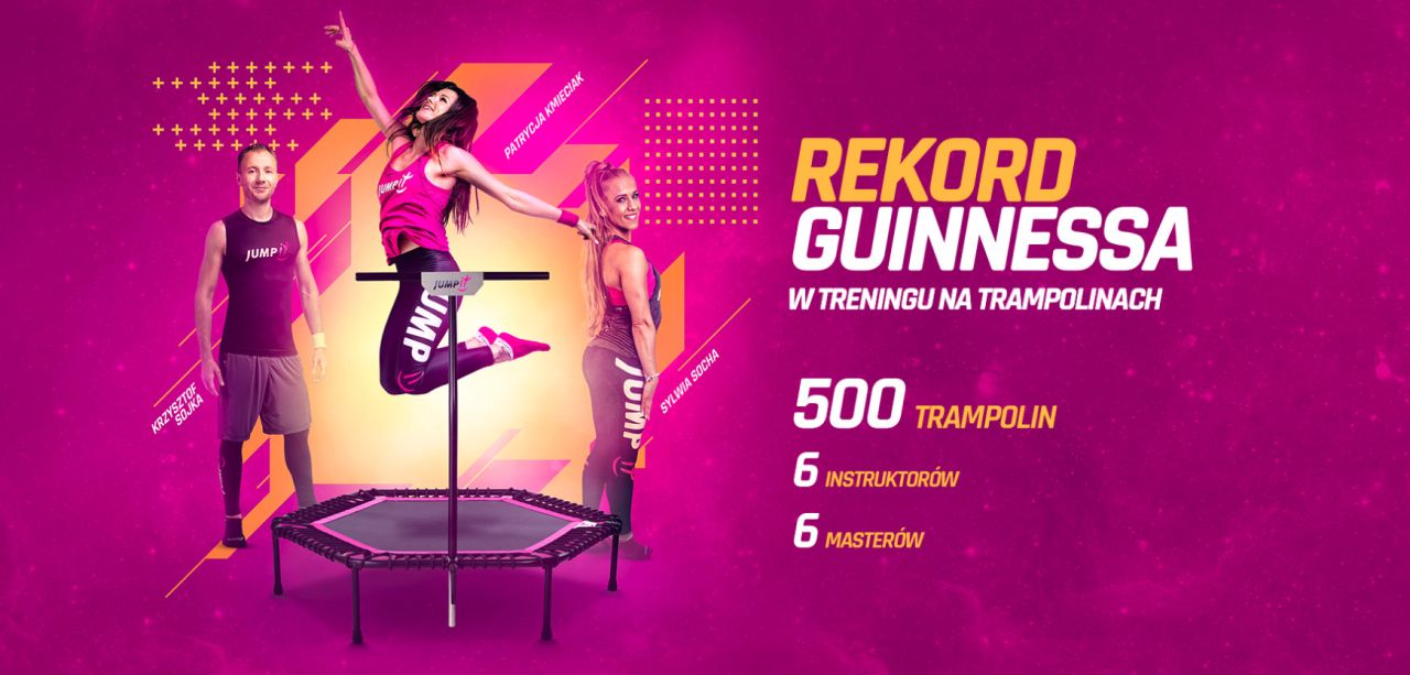 Bijemy Rekord Guinnessa w treningu na trampolinach JUMPit