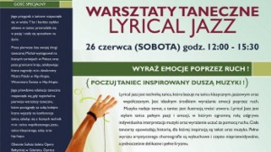 Taniec w klubie fitness Warsztaty Taneczne Lirycal Jazz