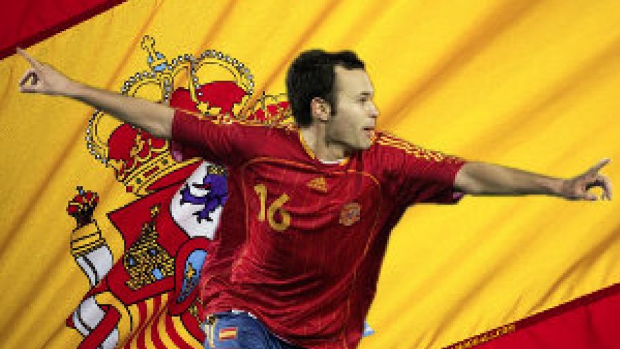 Hiszpania Andres Iniesta-bohater reprezentacji Hiszpanii