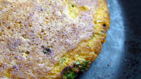 Placki kukurydziane curry