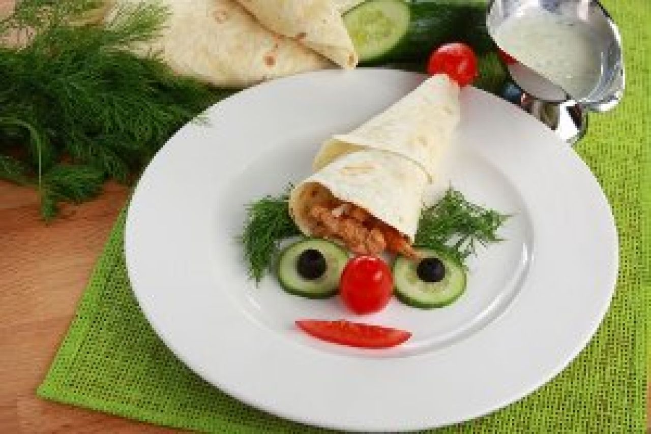 Czapka krasnala - Gyros w tortilli