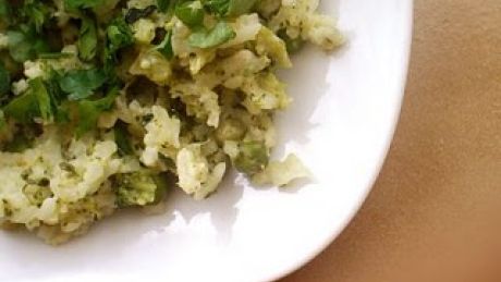 Risotto z zielonym groszkiem