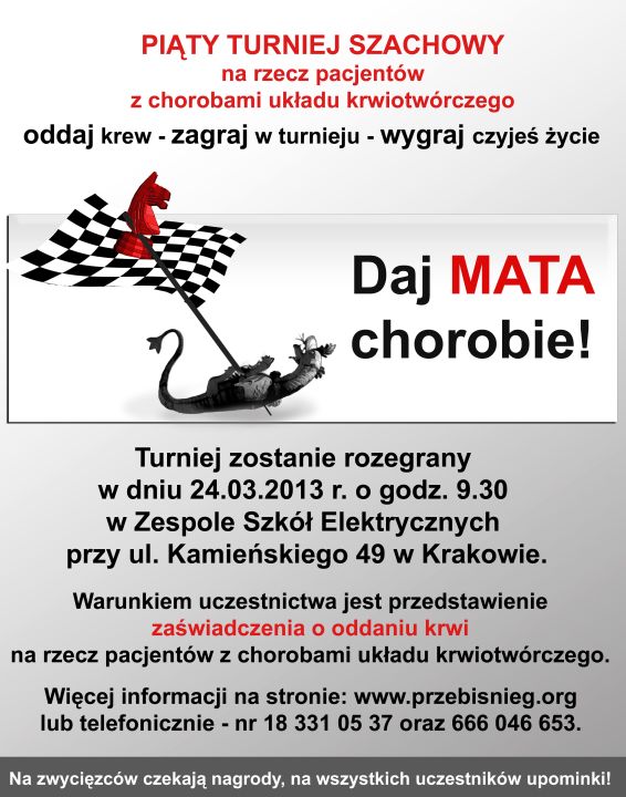 Oddaj krew! „Daj MATA chorobie”