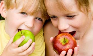 children eating