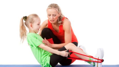 Dziecko w klubie fitness