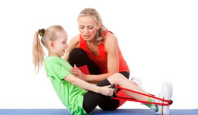 Dziecko w klubie fitness