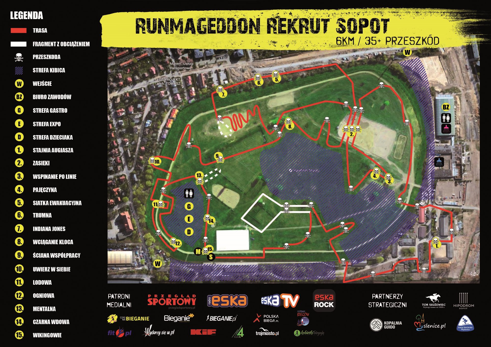 Mapa Runmageddon Sopot druk