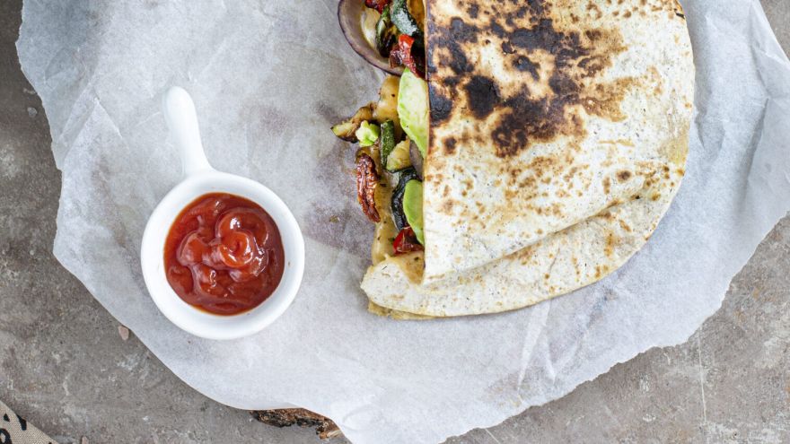 Dieta Quesadilla ze smażonymi warzywami