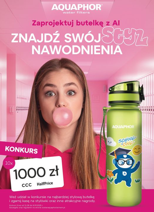 Znajdź swój styl nawodnienia – nowa kampania AQUAPHOR z AI i konkursem na stylówkę