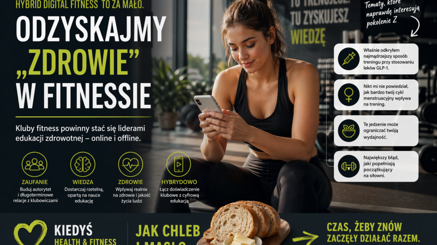 Fit biz Hybrid Digital Fitness to za mało. Dlaczego kluby fitness muszą odzyskać „zdrowie” i stać się liderami edukacji?