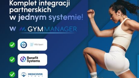 GYMMANAGER z kompletem integracji partnerskich. Jeden system, trzej najwięksi operatorzy benefitów sportowych