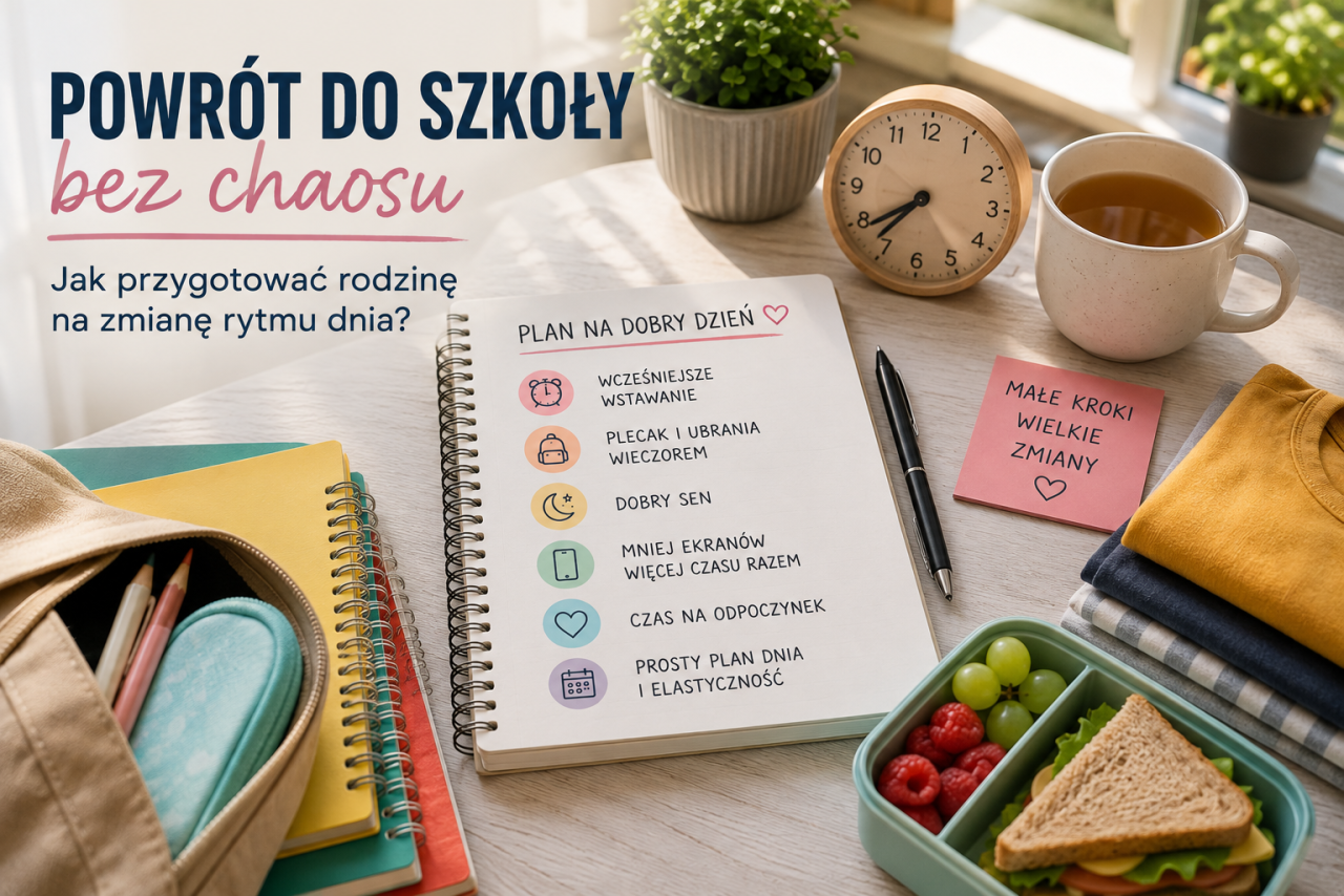 Powrót do szkoły bez chaosu. Jak przygotować rodzinę na zmianę rytmu dnia?
