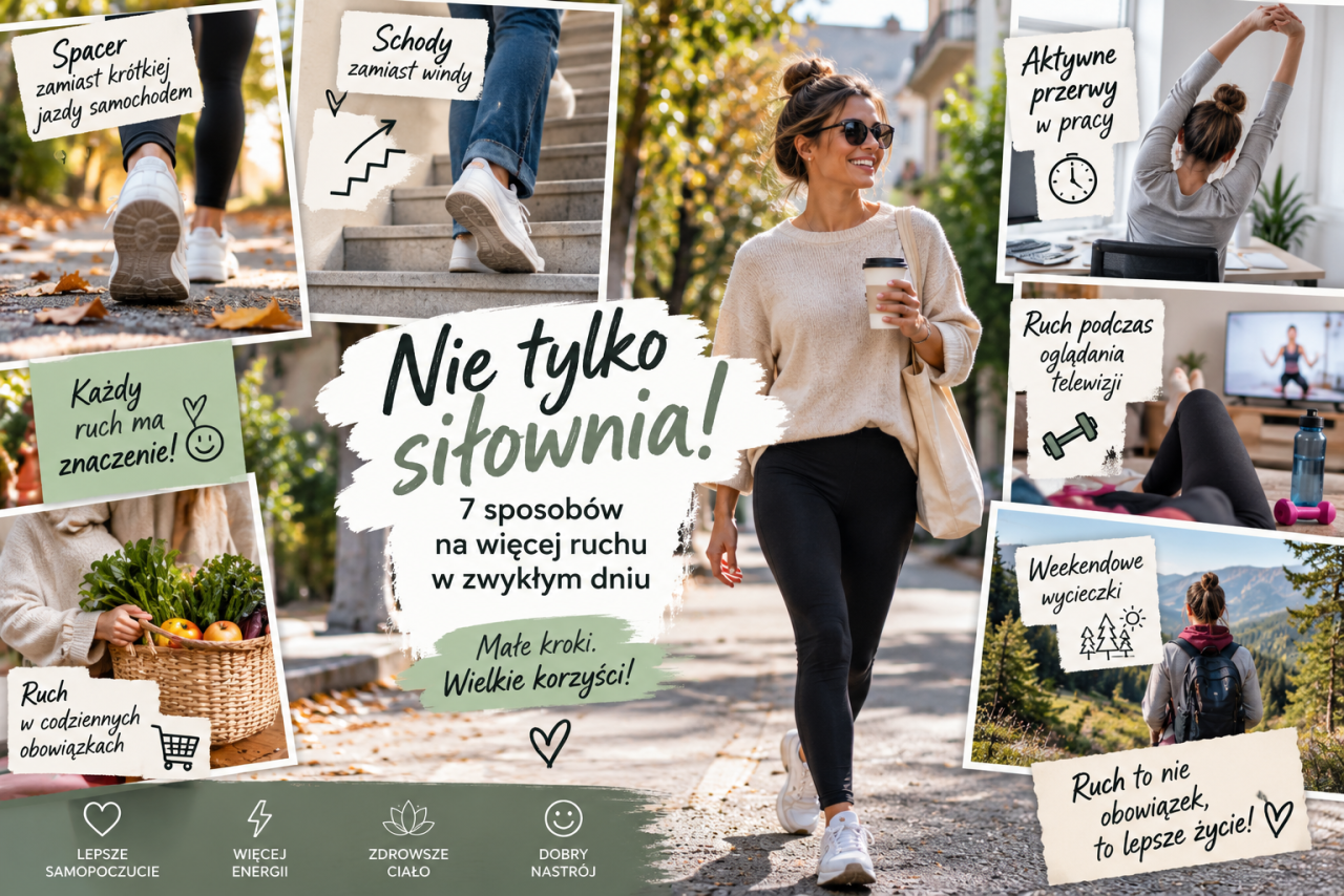 Nie tylko siłownia. 7 sposobów na więcej ruchu w zwykłym dniu