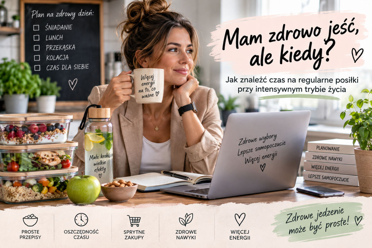 Mam zdrowo jeść, ale kiedy? Jak znaleźć czas na regularne posiłki przy intensywnym trybie życia