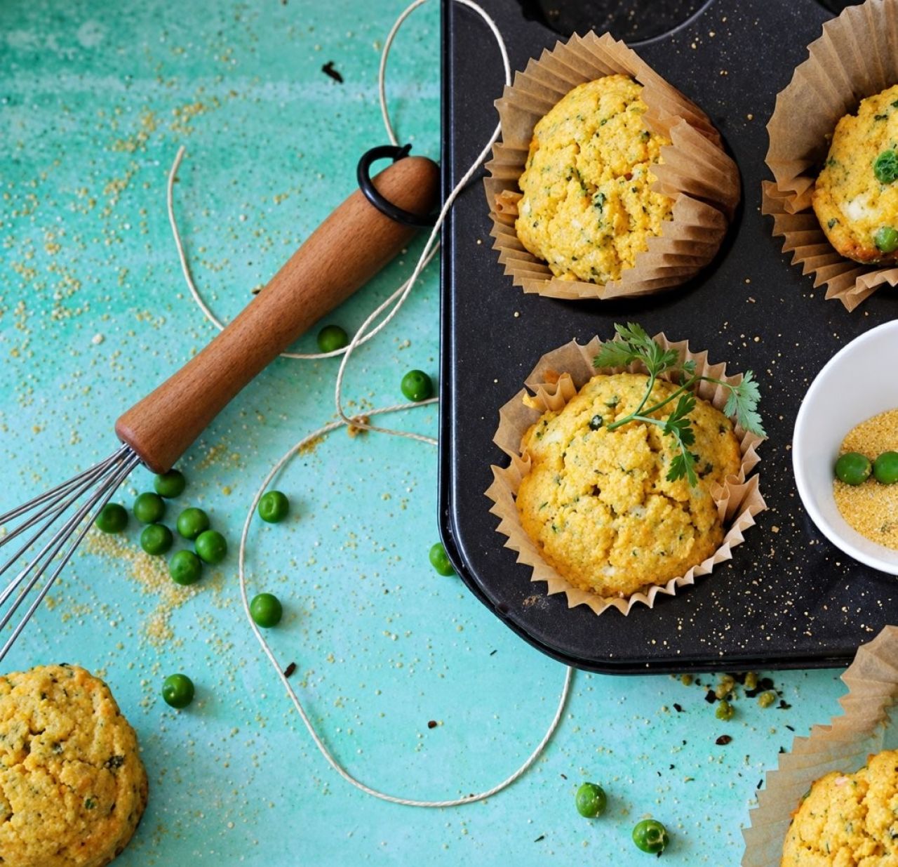 Warzywne muffinki z polenty – jeden przepis, mnóstwo możliwości