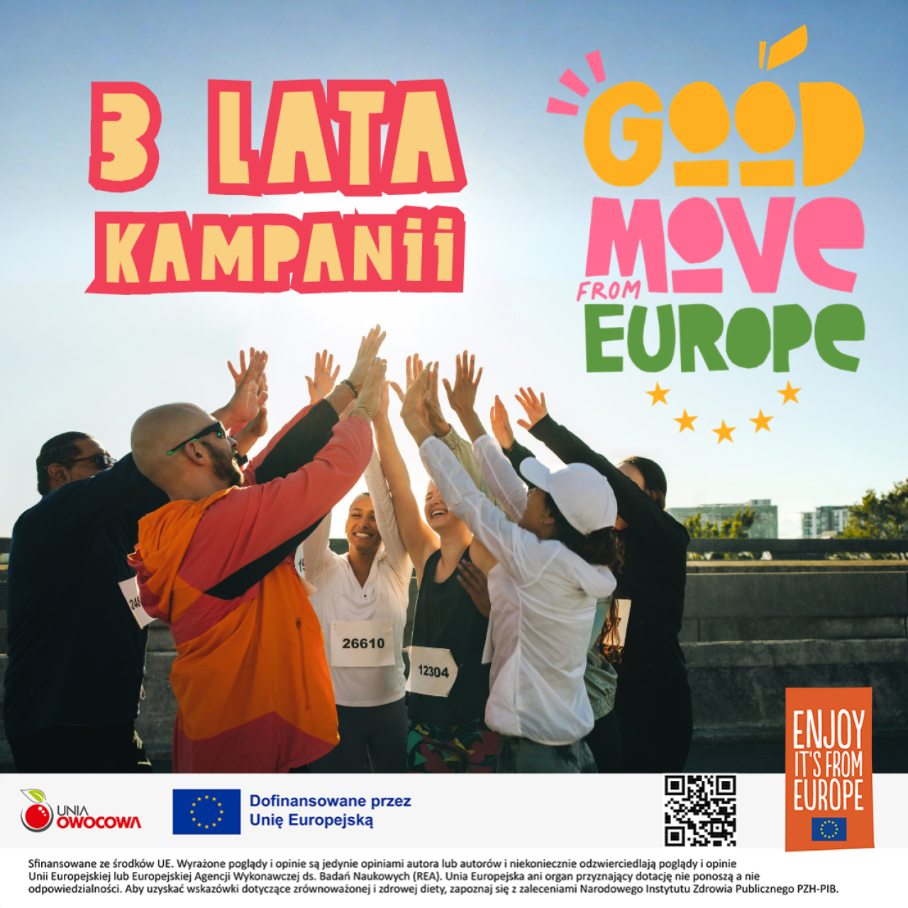 EUROPEJSKI TYDZIEŃ SPORTU (23–30 WRZEŚNIA): Badania naukowe, dyskusja panelowa ekspertów i rzeczywiste rezultaty:
Podkreślenie wpływu kampanii GOOD MOVE, która pomaga osobom w wieku 18–34 lat lepiej się odżywiać, więcej się ruszać i czuć się lepiej
