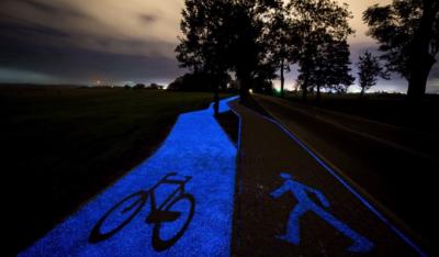 Pierwsza w Polsce ścieżka rowerowa, która świeci po zmroku