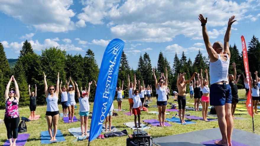 Maraton Tydzień dobrych zdarzeń niepowtarzalna atmosfera X. Joga Festiwal. Górski Maraton Jogi w Wierchomli 