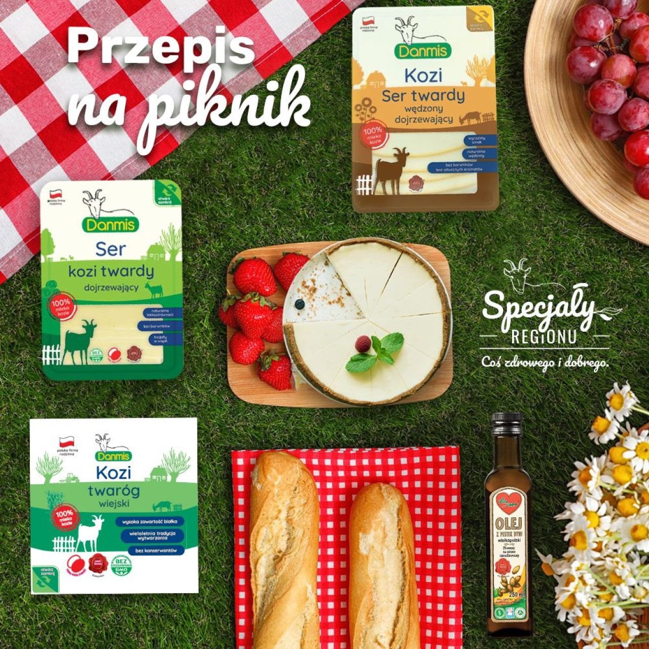 Przepis na piknik, czyli kozie sery idealne w plener!