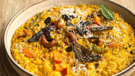 Risotto dyniowe z orzechami nerkowca